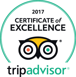 TripAdvisor 2016 Certificate of Excellence.