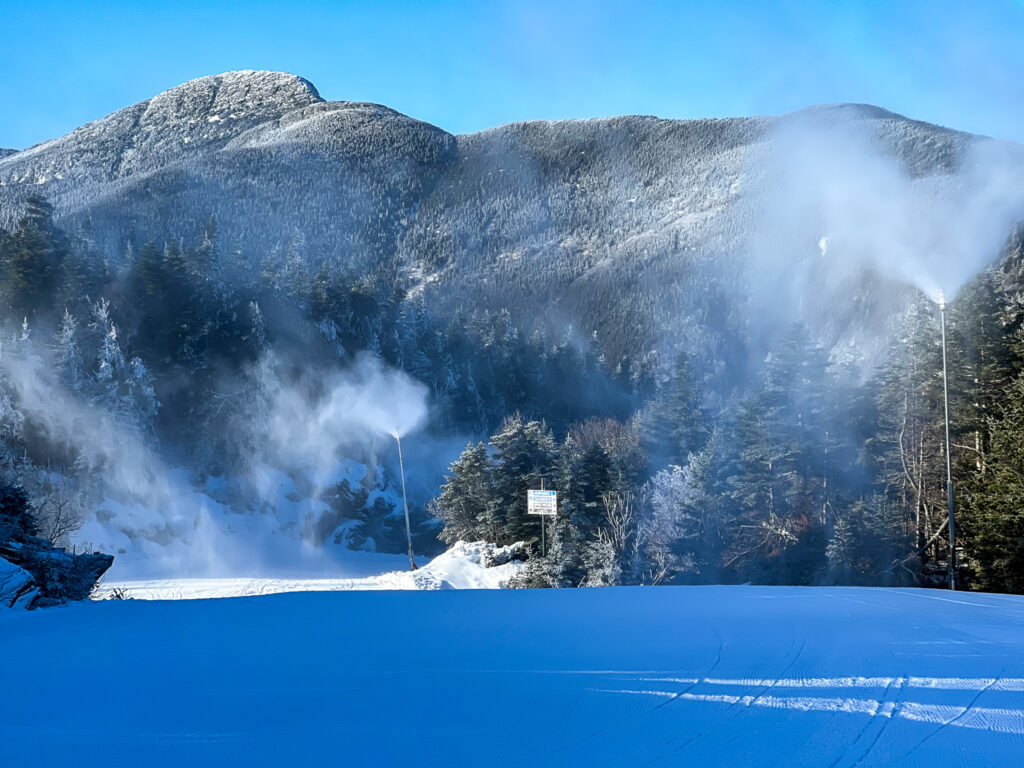 Snowmaking on Sterling Mountain
