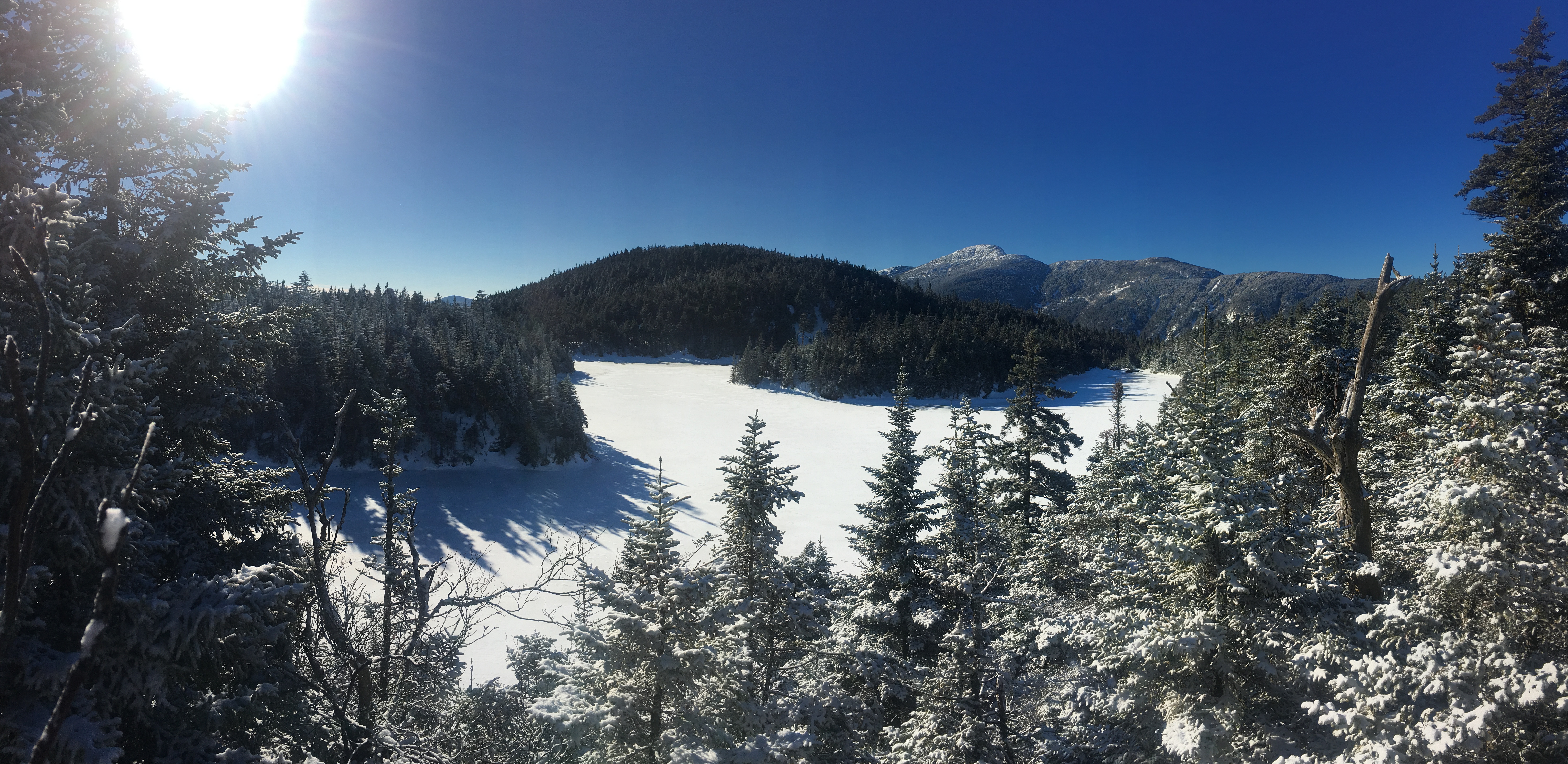 Panoramic of Sterling Pond December 19, 2016