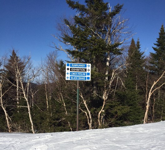 Trail Sign on Sterling at the Top of Black Snake