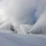 Snowmaking on Practice Slope