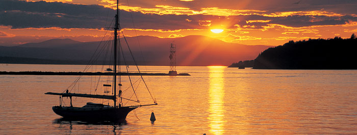 Sunset on Lake Champlain