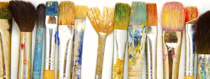 Artist paint brushes.