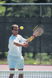 Private and semi-private tennis instruction at Smugglers' Notch Resort