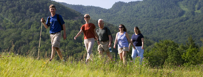 Hikers at Smugglers' Notch, Vermont